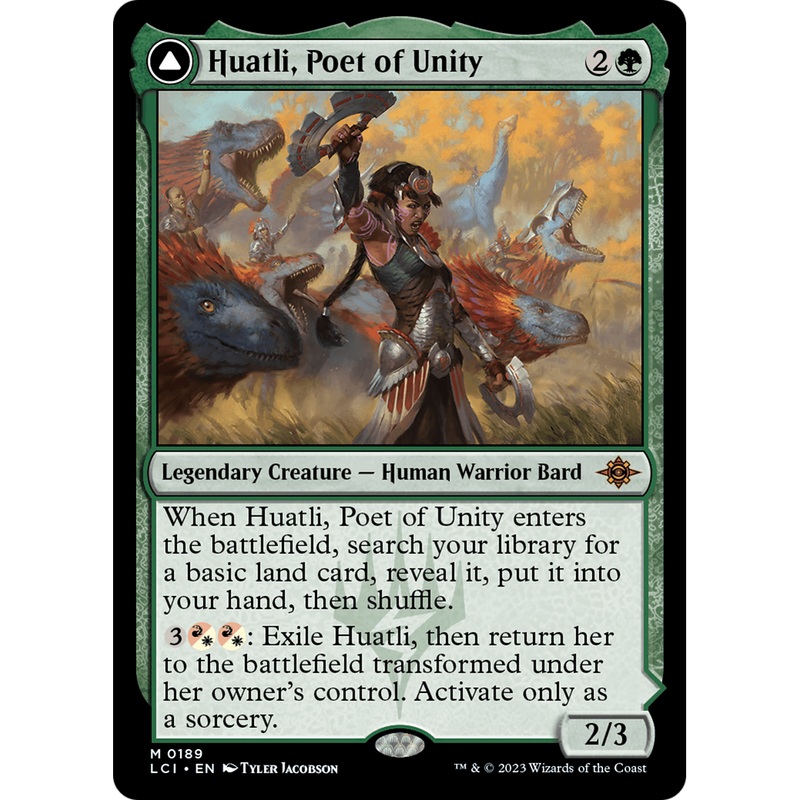 Huatli, Poet of Unity // Roar of the Fifth People (LCI-189) - The Lost Caverns of Ixalan