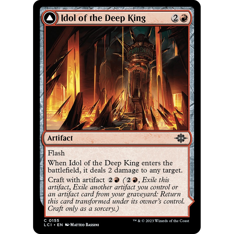 Idol of the Deep King // Sovereign's Macuahuitl (LCI-155) - The Lost Caverns of Ixalan Foil