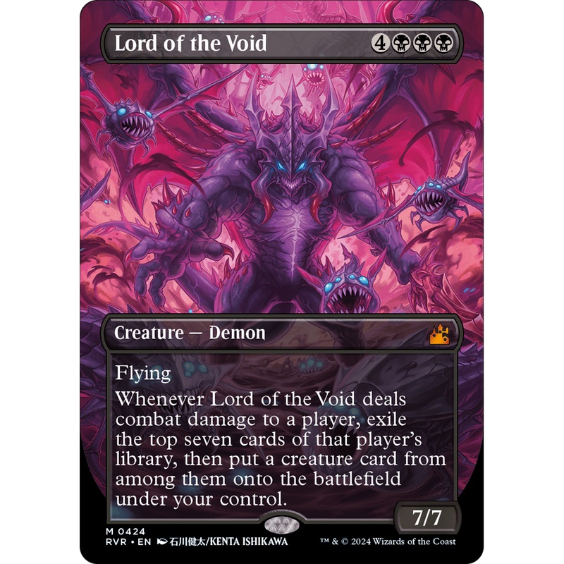 Lord of the Void (RVR-424) - Ravnica Remastered (Borderless) Foil