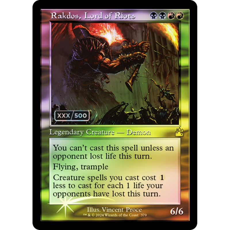 Rakdos, Lord of Riots (RVR-379Z) - Ravnica Remastered Foil