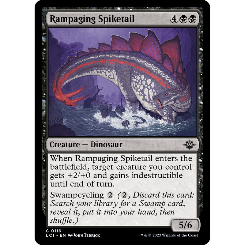Rampaging Spiketail (LCI-116) - The Lost Caverns of Ixalan Foil