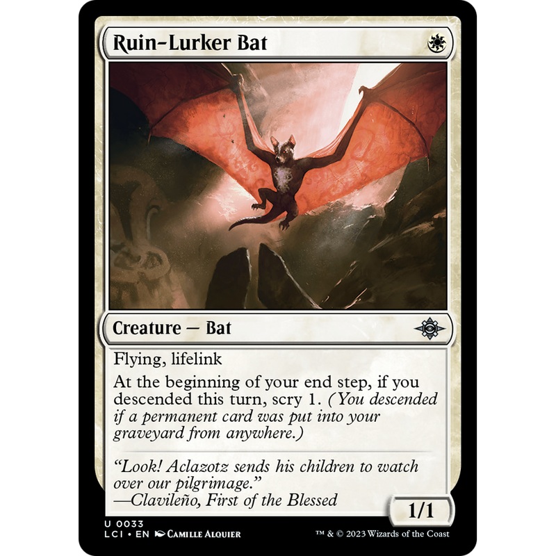 Ruin-Lurker Bat (LCI-033) - The Lost Caverns of Ixalan Foil