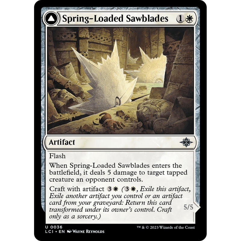 Spring-Loaded Sawblades // Bladewheel Chariot (LCI-036) - The Lost Caverns of Ixalan