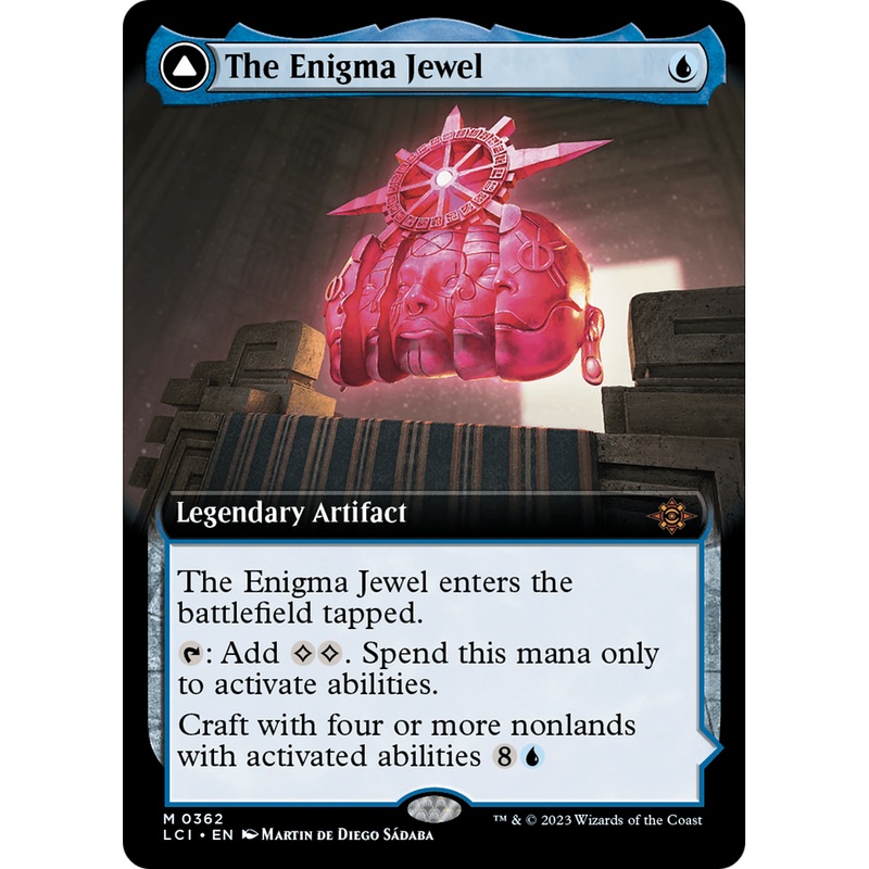 The Enigma Jewel // Locus of Enlightenment (LCI-362) - The Lost Caverns of Ixalan: (Extended Art)