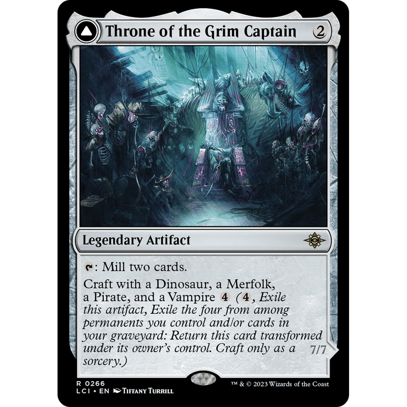 Throne of the Grim Captain // The Grim Captain (LCI-266) - The Lost Caverns of Ixalan