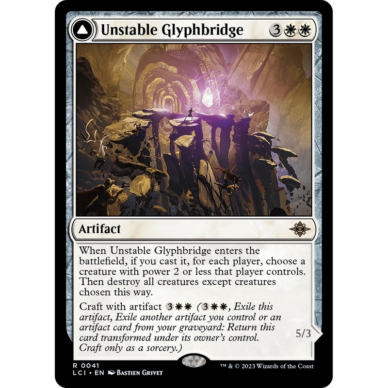 Unstable Glyphbridge // Sandswirl Wanderglyph (LCI-041) - The Lost Caverns of Ixalan