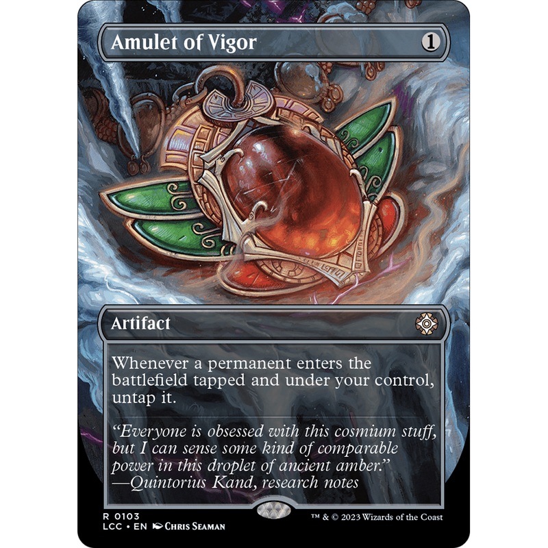 Amulet of Vigor (LCC-103) - The Lost Caverns of Ixalan Commander (Borderless) Foil