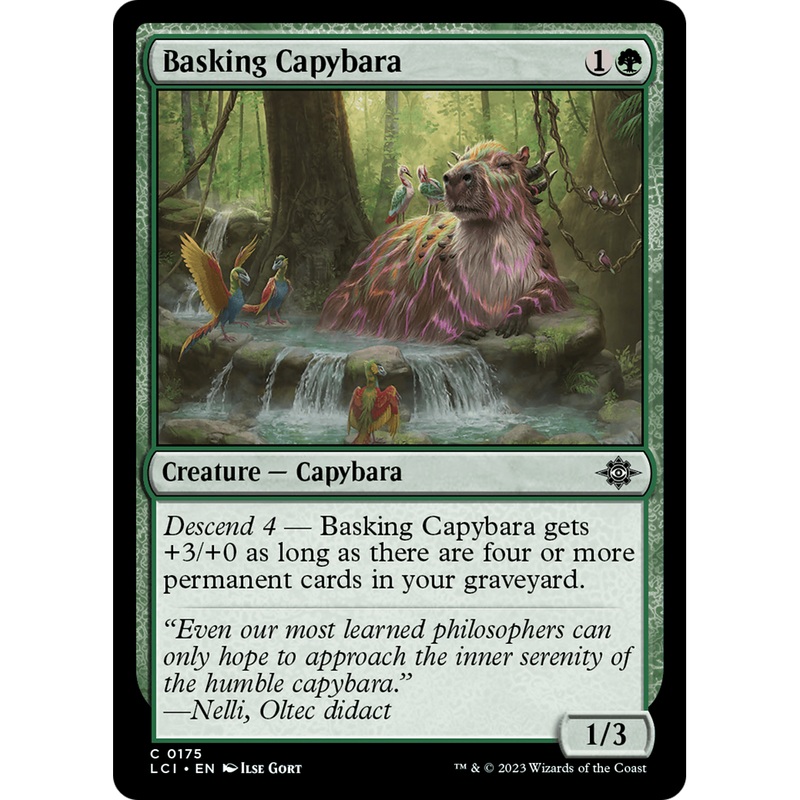 Basking Capybara (LCI-175) - The Lost Caverns of Ixalan Foil