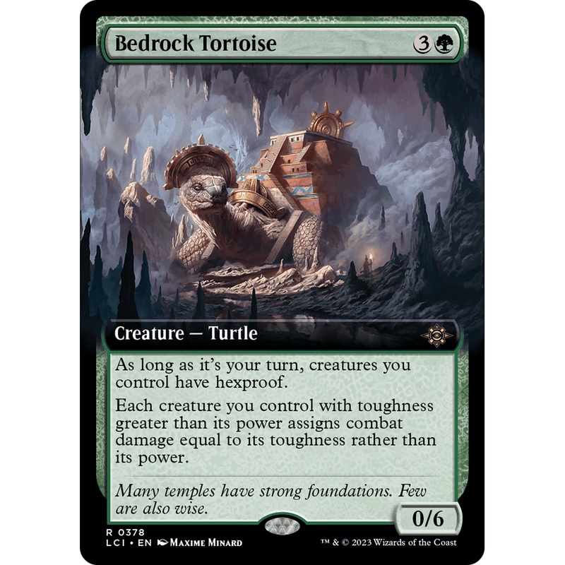Bedrock Tortoise (LCI-378) - The Lost Caverns of Ixalan: (Extended Art) Foil