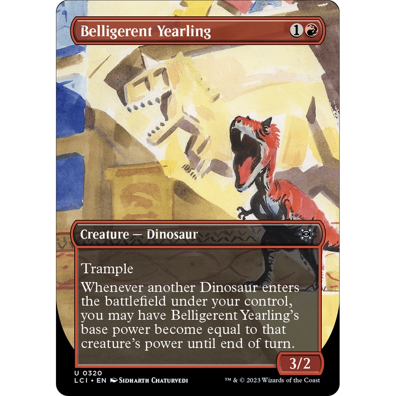 Belligerent Yearling (LCI-320) - The Lost Caverns of Ixalan (Borderless)