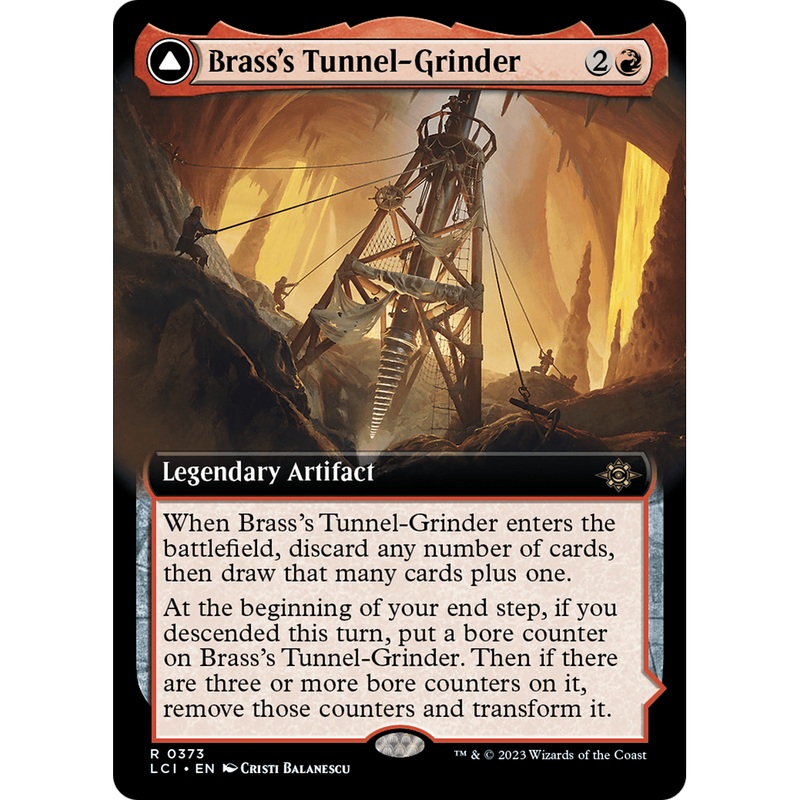 Brass's Tunnel-Grinder // Tecutlan, the Searing Rift (LCI-373) - The Lost Caverns of Ixalan: (Extended Art)