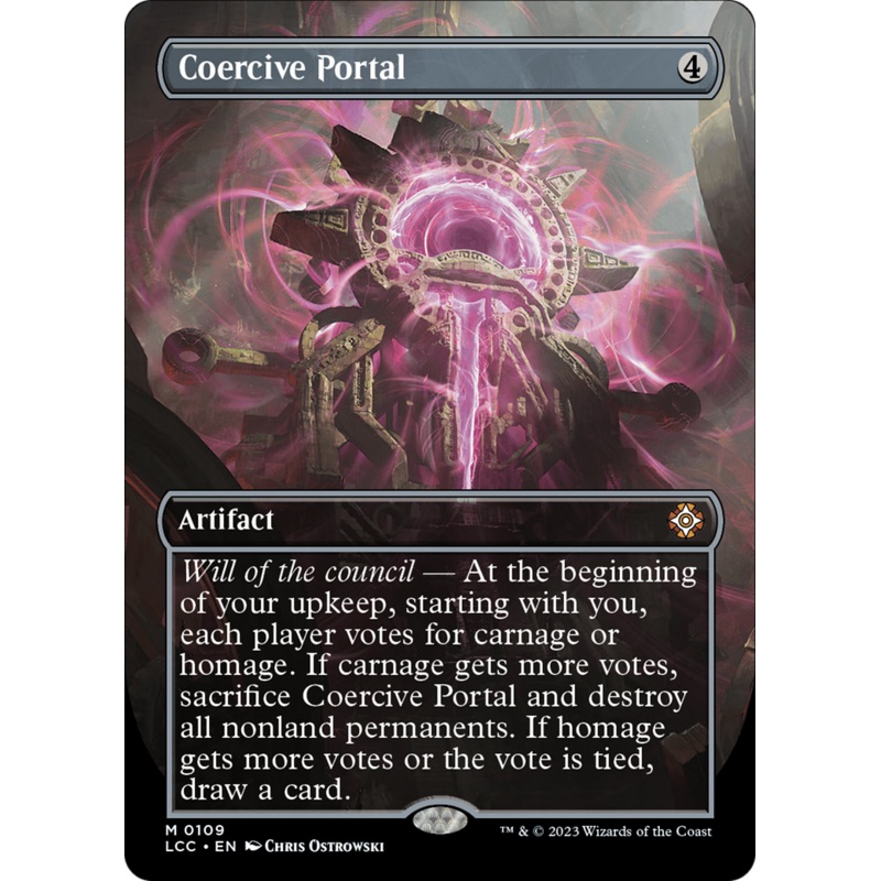 Coercive Portal (LCC-109) - The Lost Caverns of Ixalan Commander (Borderless) Foil