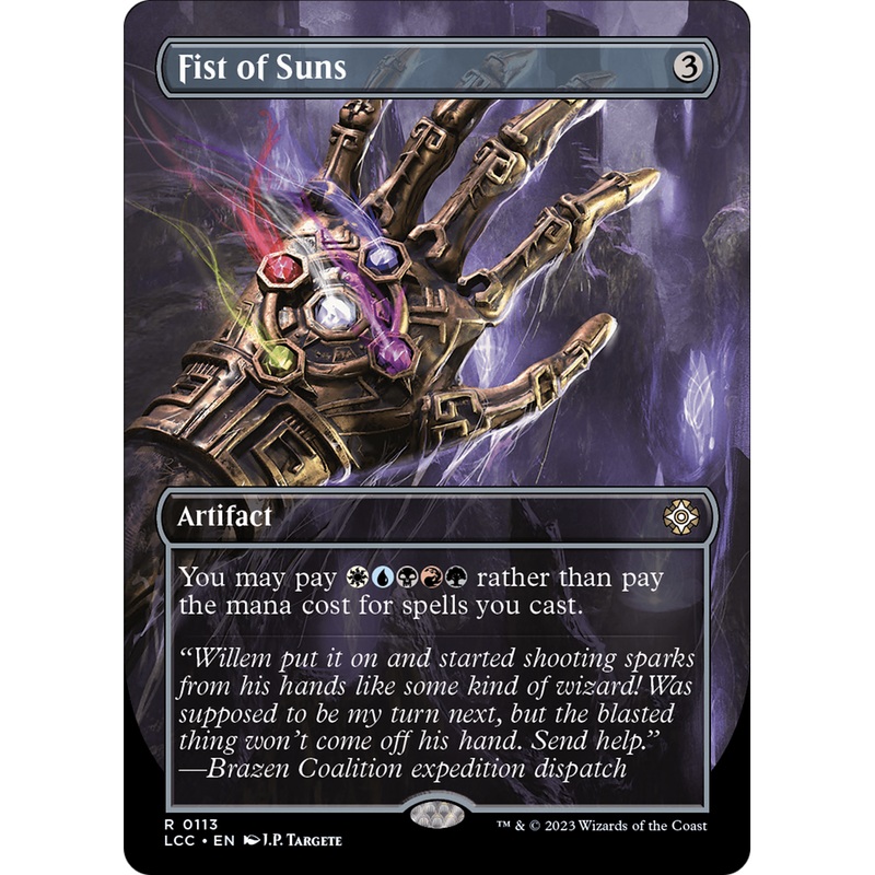Fist of Suns (LCC-113) - The Lost Caverns of Ixalan Commander (Borderless) Foil