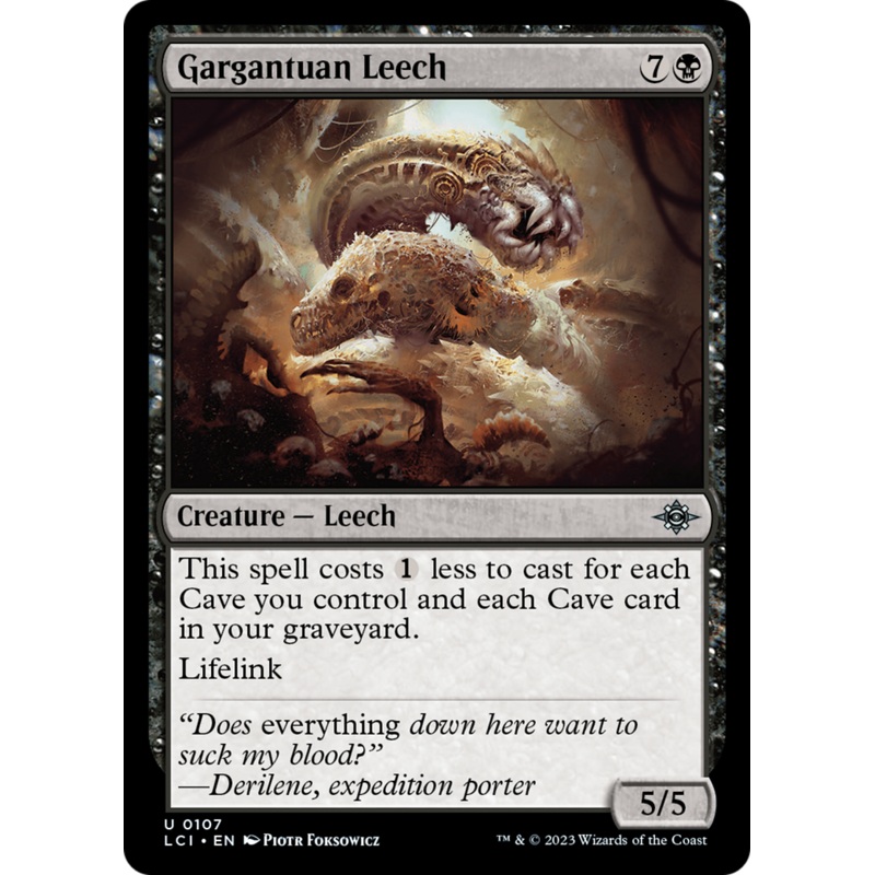 Gargantuan Leech (LCI-107) - The Lost Caverns of Ixalan Foil