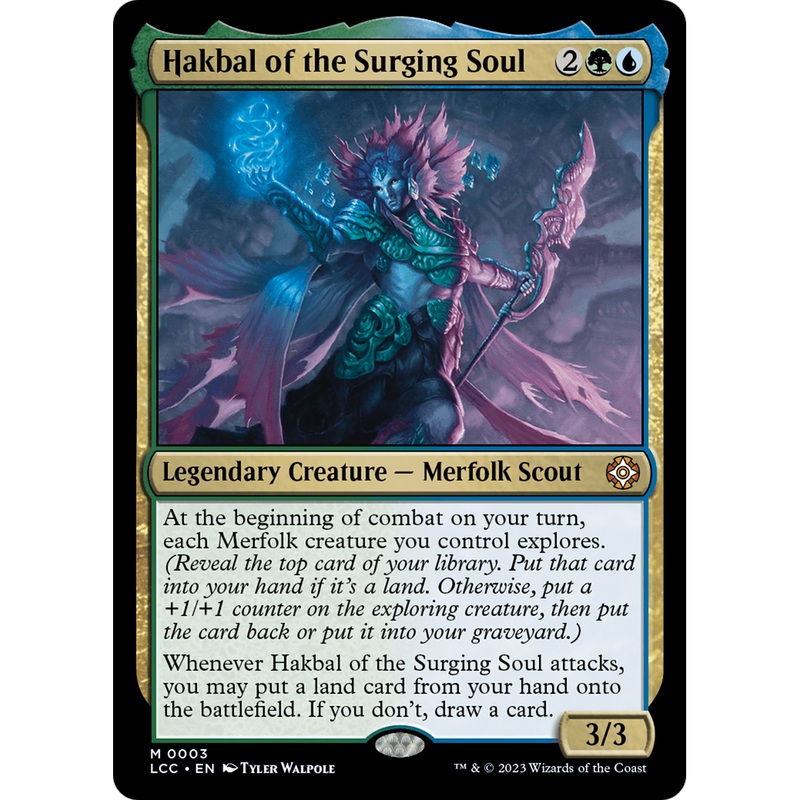 Hakbal of the Surging Soul (LCC-003) - The Lost Caverns of Ixalan Commander Foil