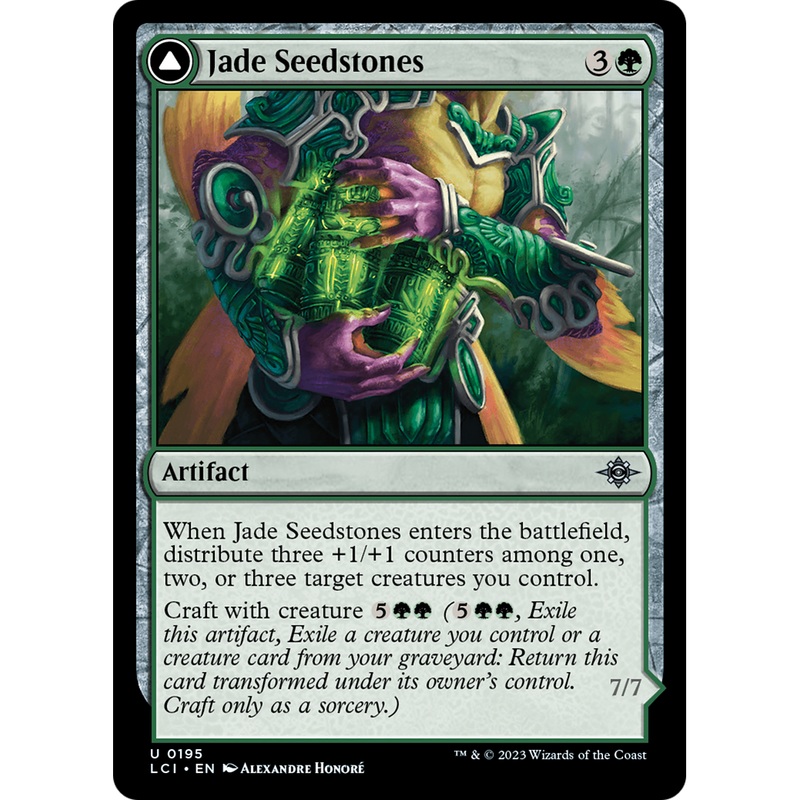 Jade Seedstones // Jadeheart Attendant (LCI-195) - The Lost Caverns of Ixalan