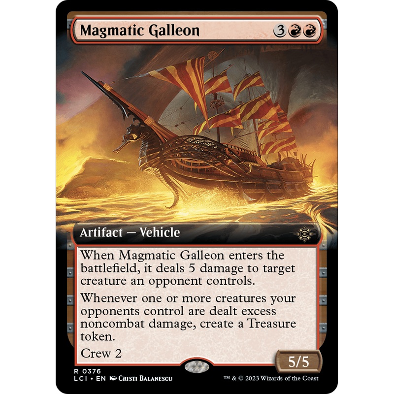 Magmatic Galleon (LCI-376) - The Lost Caverns of Ixalan: (Extended Art) Foil
