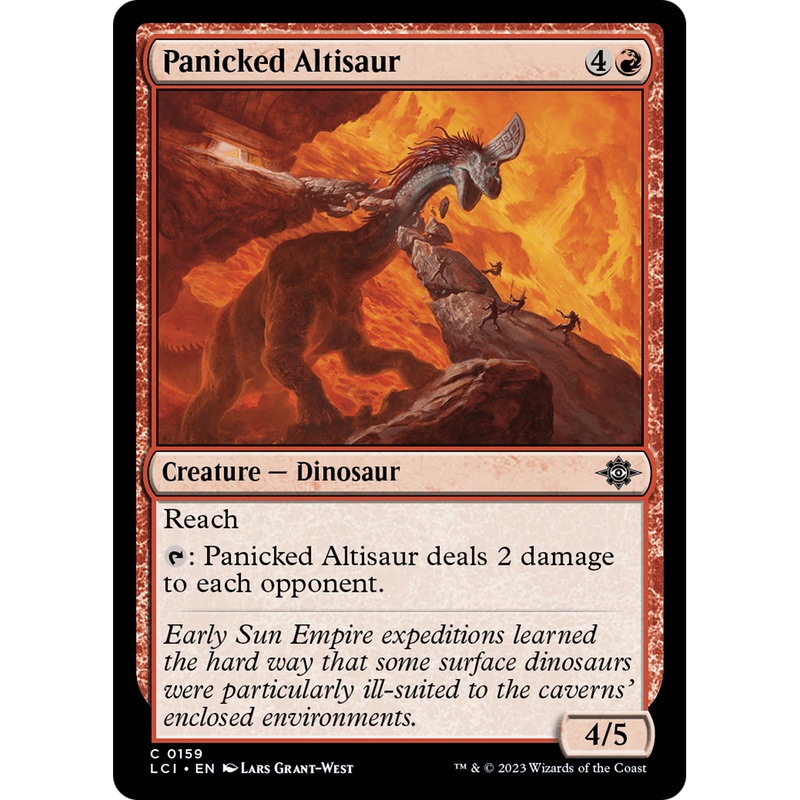 Panicked Altisaur (LCI-159) - The Lost Caverns of Ixalan Foil