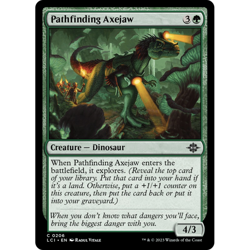 Pathfinding Axejaw (LCI-206) - The Lost Caverns of Ixalan