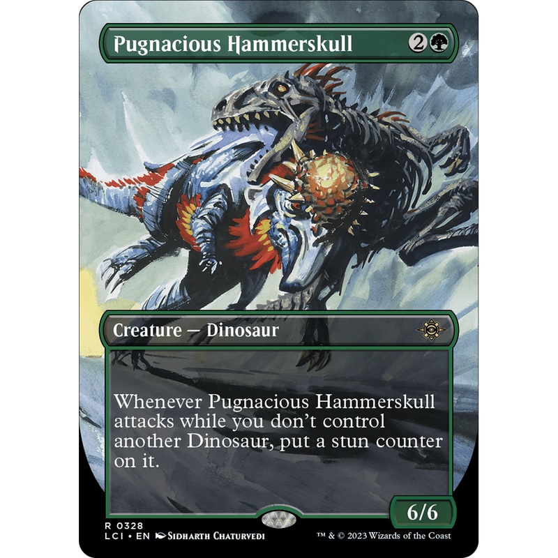 Pugnacious Hammerskull (LCI-328) - The Lost Caverns of Ixalan (Borderless) Foil
