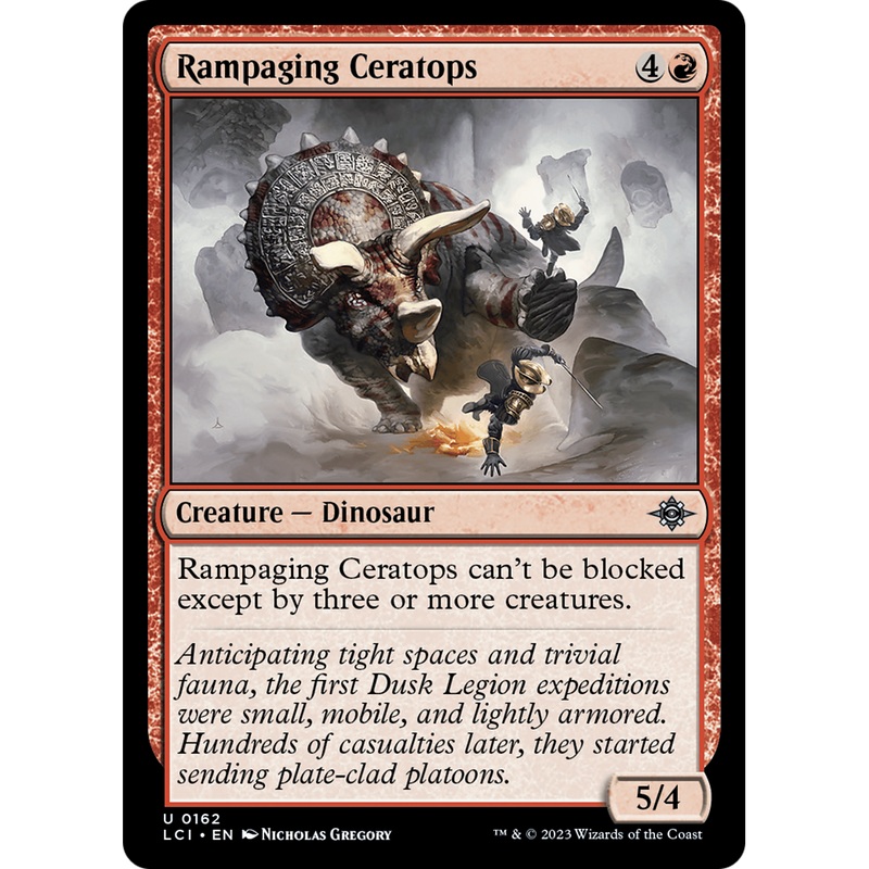Rampaging Ceratops (LCI-162) - The Lost Caverns of Ixalan Foil