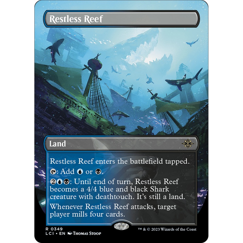 Restless Reef (LCI-349) - The Lost Caverns of Ixalan (Borderless) Foil