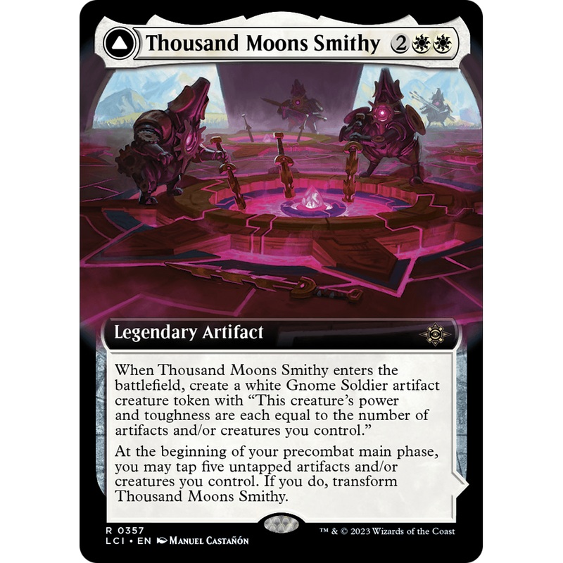 Thousand Moons Smithy // Barracks of the Thousand (LCI-357) - The Lost Caverns of Ixalan: (Extended Art)