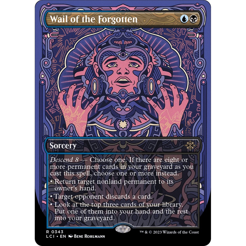 Wail of the Forgotten (LCI-343) - The Lost Caverns of Ixalan (Borderless) Foil