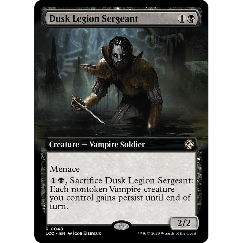 Dusk Legion Sergeant (LCC-048) - The Lost Caverns of Ixalan Commander: (Extended Art)