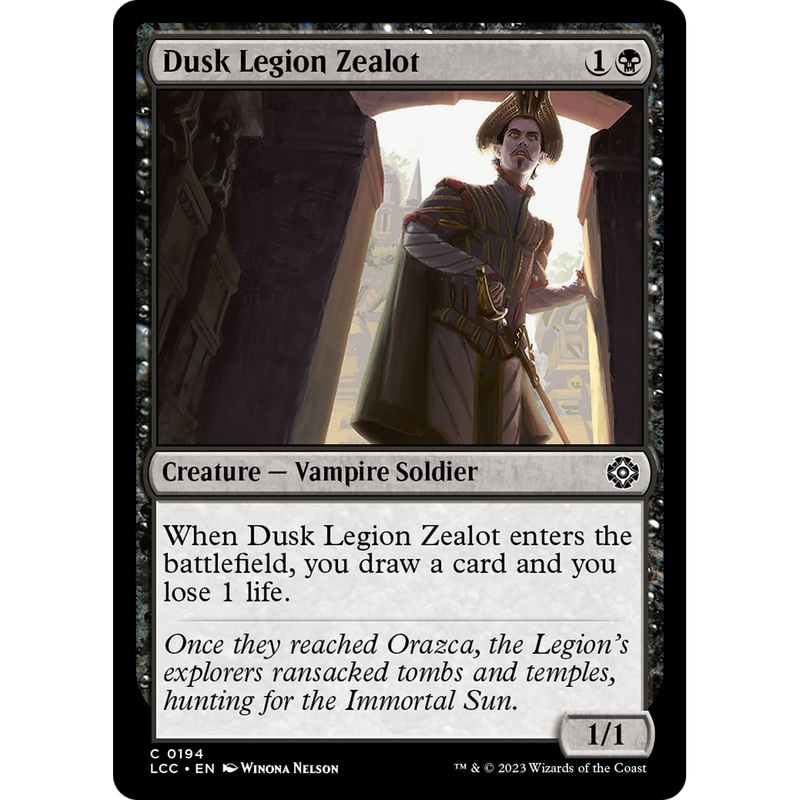 Dusk Legion Zealot (LCC-194) - The Lost Caverns of Ixalan Commander