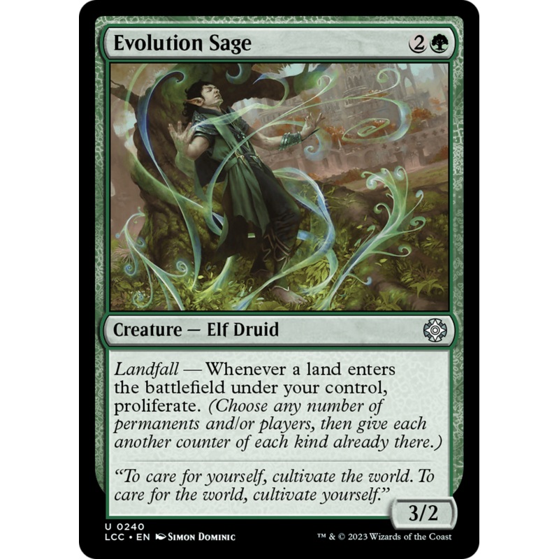 Evolution Sage (LCC-240) - The Lost Caverns of Ixalan Commander