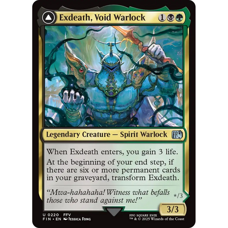 Exdeath, Void Warlock // Neo Exdeath, Dimension's End (FIN-220) - FINAL FANTASY Foil