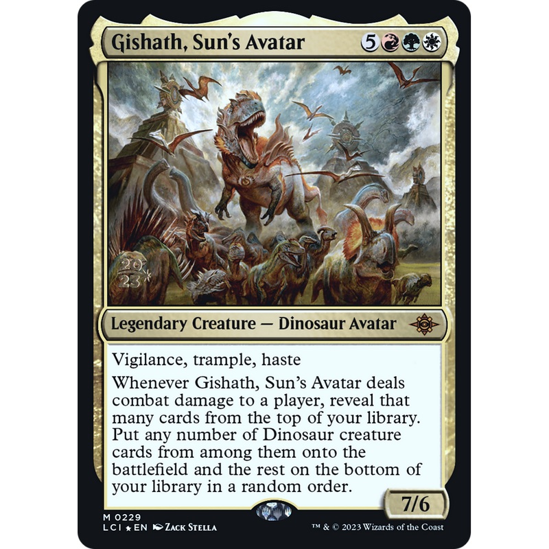 Gishath, Sun's Avatar (PRE-229S) - The Lost Caverns of Ixalan Promos Foil