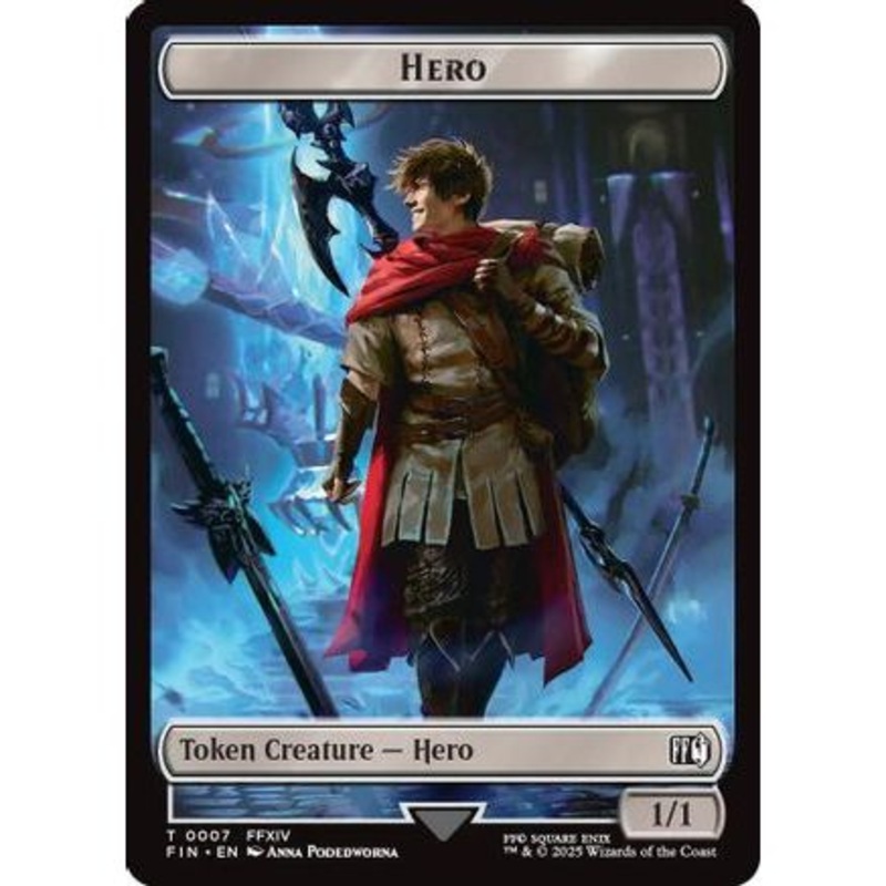 Hero (0007) // Treasure Double-Sided Token (FIN-7 // 23) - FINAL FANTASY