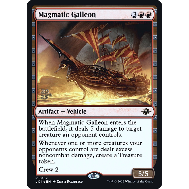 Magmatic Galleon (PRE-157S) - The Lost Caverns of Ixalan Promos Foil