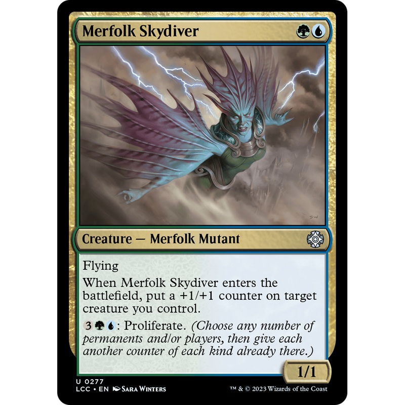 Merfolk Skydiver (LCC-277) - The Lost Caverns of Ixalan Commander