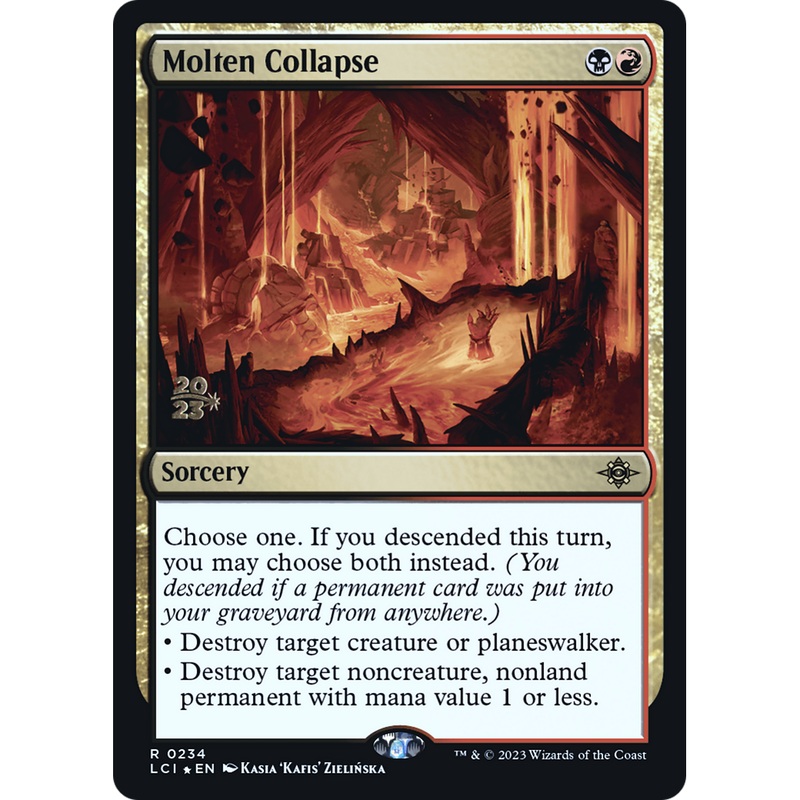 Molten Collapse (PRE-234S) - The Lost Caverns of Ixalan Promos Foil