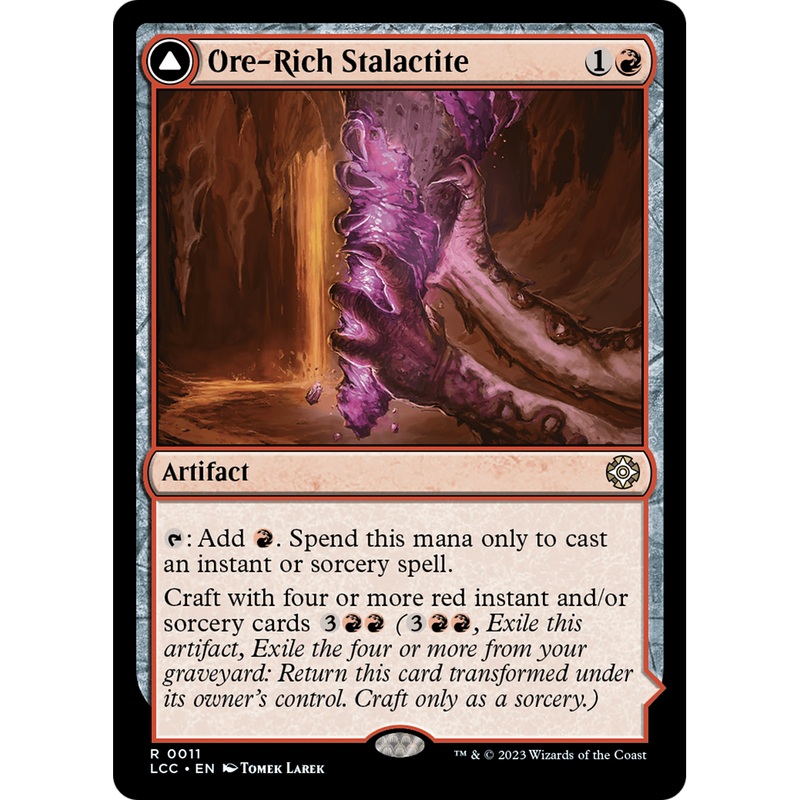 Ore-Rich Stalactite // Cosmium Catalyst (LCC-011) - The Lost Caverns of Ixalan Commander Foil