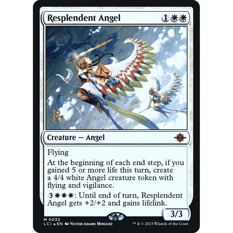Resplendent Angel (PRE-32S) - The Lost Caverns of Ixalan Promos Foil