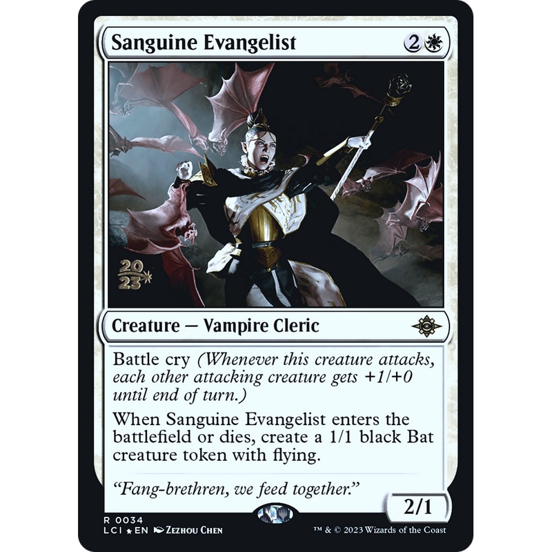 Sanguine Evangelist (PRE-34S) - The Lost Caverns of Ixalan Promos Foil