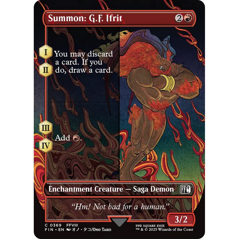 Summon: G.F. Ifrit (FIN-369) - FINAL FANTASY: (enchantment) (Borderless)