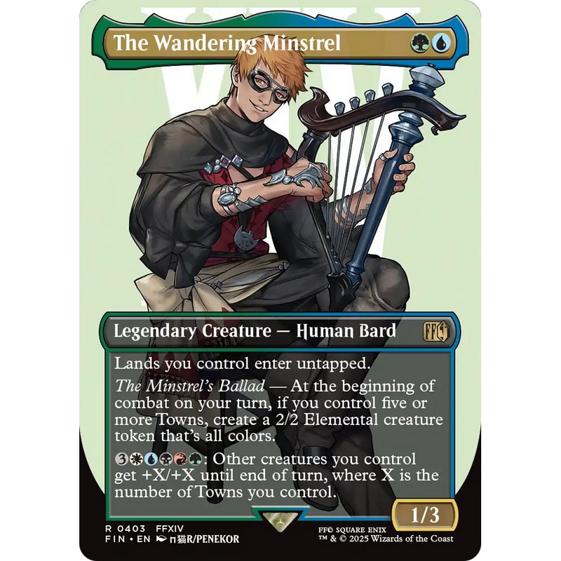 The Wandering Minstrel (FIN-403) - FINAL FANTASY (Borderless)