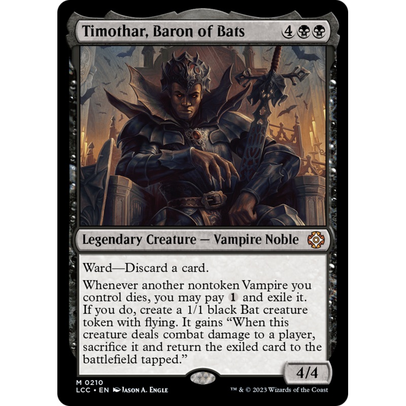 Timothar, Baron of Bats (LCC-210) - The Lost Caverns of Ixalan Commander