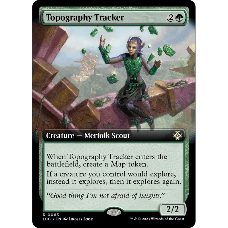 Topography Tracker (LCC-063) - The Lost Caverns of Ixalan Commander: (Extended Art)