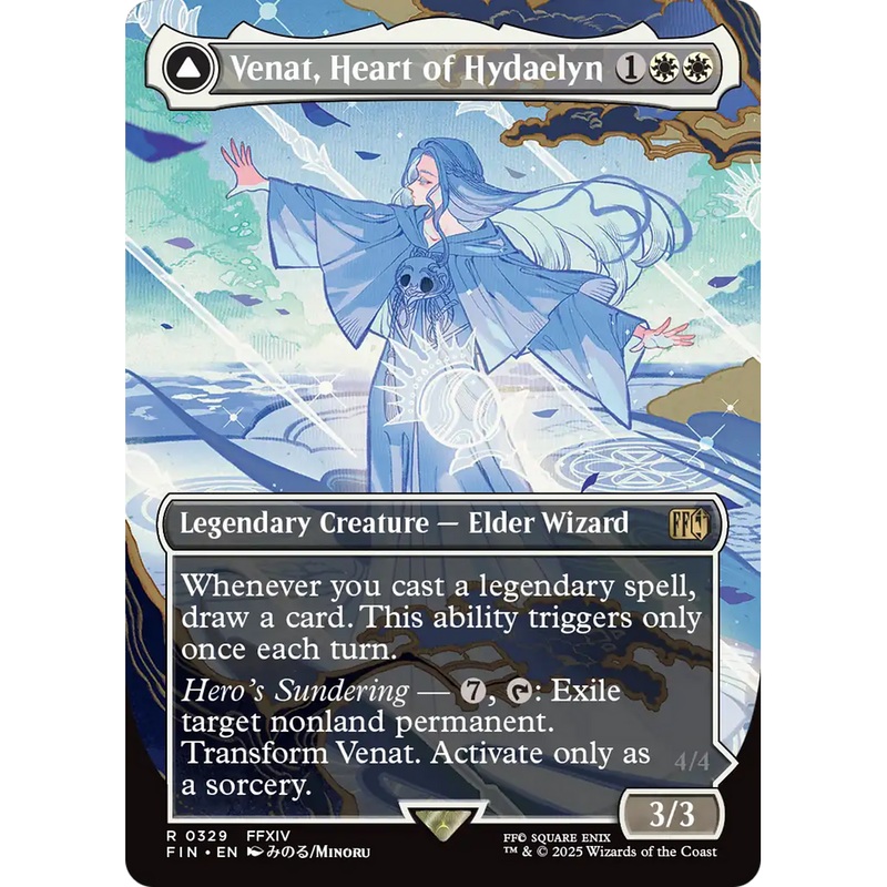 Venat, Heart of Hydaelyn // Hydaelyn, the Mothercrystal (FIN-329) - FINAL FANTASY (Borderless) Foil