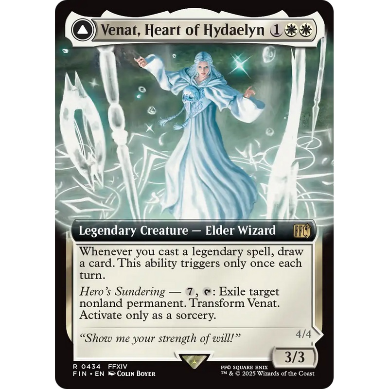 Venat, Heart of Hydaelyn // Hydaelyn, the Mothercrystal (FIN-434) - FINAL FANTASY: (Extended Art) Foil