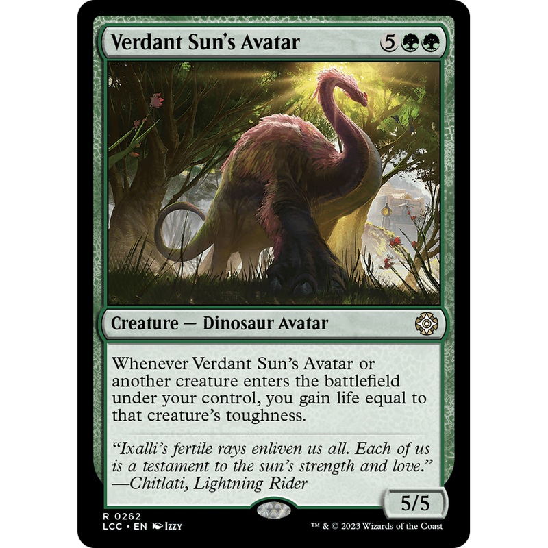 Verdant Sun's Avatar (LCC-262) - The Lost Caverns of Ixalan Commander