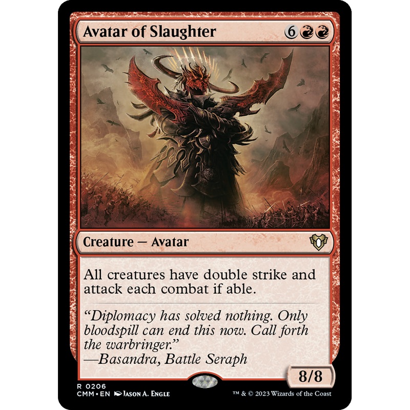 Avatar of Slaughter (CMM-206) - Commander Masters Foil