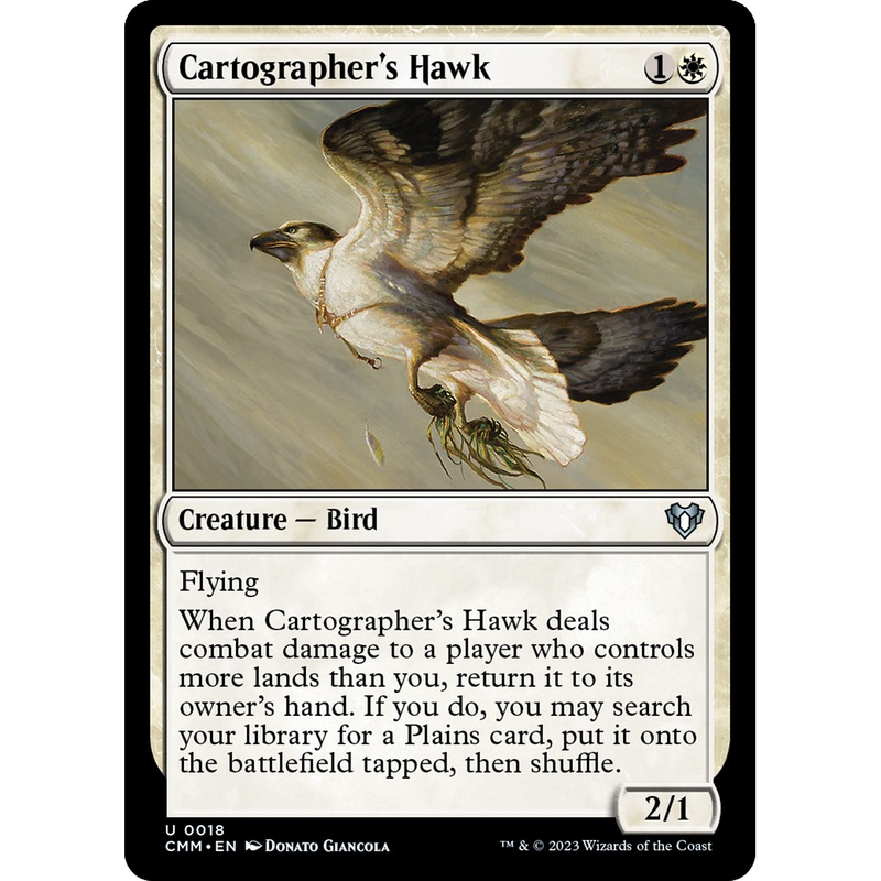 Cartographer's Hawk (CMM-018) - Commander Masters Foil