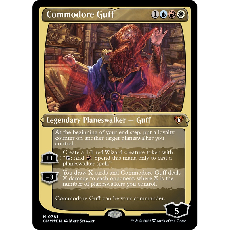 Commodore Guff (CMM-781) - Commander Masters Etched Foil